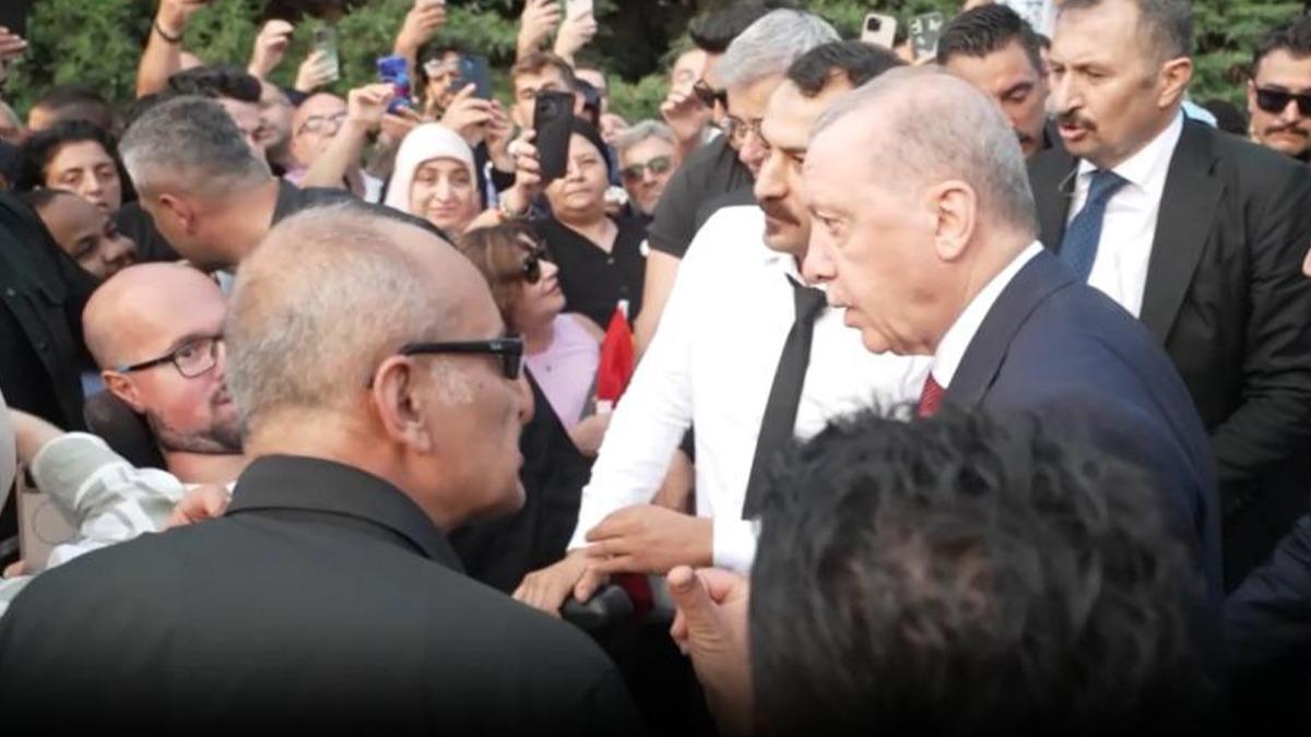 Ba�kan Erdo�an'dan duyguland�ran jest