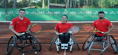Tekerlekli sandalye tenis turnuvas sona erdi