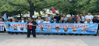 galci srail'in 'Mavi Marmara' saldrs yl dnmnde protesto edildi