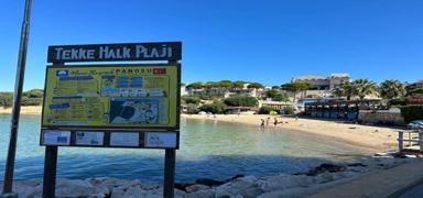 Belediyeye ait giderlerin lam sular mavi bayrakl plaja akt