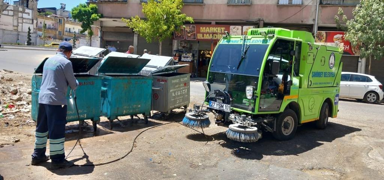 ahinbey Belediye ekipleri mahalle temizlii iin 24 saat grev banda