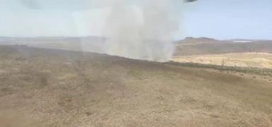 eme'de makilik alanda yangn