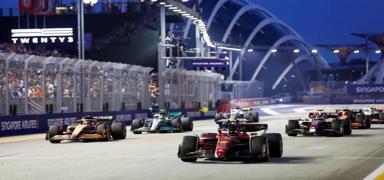 Formula 1'de Singapur heyecan