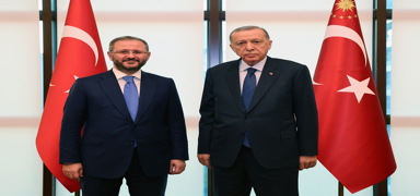 Cumhurbakan Erdoan enol Kazanc'y kabul etti