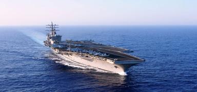 ABD'nin 'USS Dwight D. Eisenhower' uak gemisi Basra Krfezi'ne giri yapt