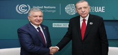 Cumhurbakan Erdoan, Mirziyoyev ile grt