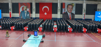 Erzincan'da eitimin tamamlayan 1521 polis aday mezun oldu