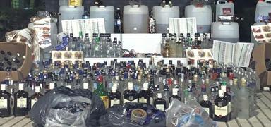 Kapaklı'da 143 şişe kaçak alkol ele geçirildi