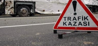 Edirne'de devrilen traktr rmorkundan salan 5 ton ayiei trafikte aksamaya neden oldu