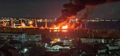 Ukrayna, Rus gemisini vurdu