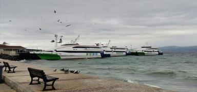 Bursa Deniz Otobsleri seferlerini kuvvetli rzgar sebebiyle iptal etti