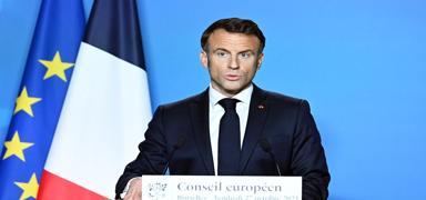 Macron'dan 'ifti protestolarnda tm sorumluluun AB'ye yklenemeyecei' mesaj