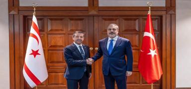 Dışişleri Bakanı Fidan, KKTC'li mevkidaşı Ertuğruloğlu ile görüştü