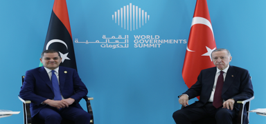 Cumhurbaşkanı Erdoğan, BAE'de Dibeybe'yi kabul etti