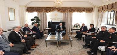 Bakan Şimşek, Vali Gökmen Çiçek ile Büyükşehir Belediye Başkanı Memduh Büyükkılıç'ı ziyaret etti