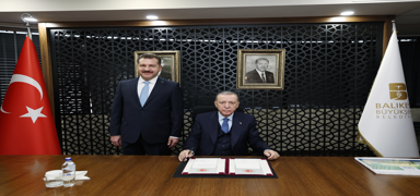 Cumhurbakan Erdoan, Bykehir Belediye Bakan Ylmaz' kabul etti