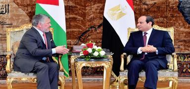 Sisi ve Abdullah Gazze'deki son durumu grt