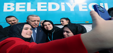 Cumhurbakan Erdoan'a Sakarya'da sevgi gsterisi