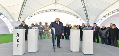 Aliyev, 'Hocal katliam' antnn temelini att