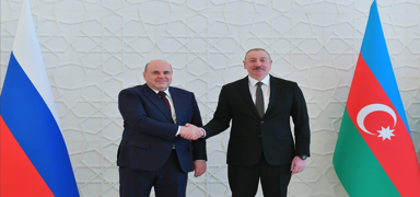 Azerbaycan Cumhurbakan lham Aliyev, Mihail Miustin ile grt