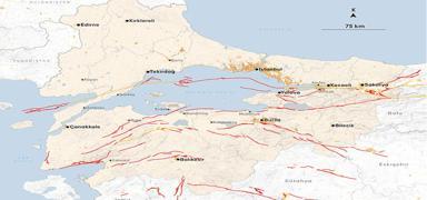 Kuzey Anadolu Fay Hatt'nn kuzeyindeki hareketlenmeler Marmara Denizi ierisindeki koluna srama yapabilir