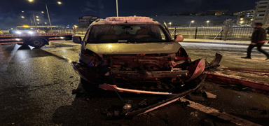 Erzurum'da buzlanan yolda zincirleme kaza! Olay yerlerine ekipler sevk edildi