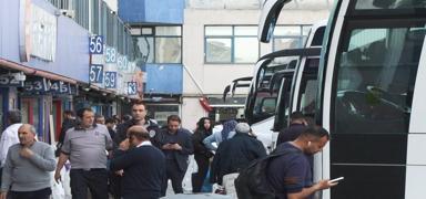 Bayram ncesi otogarlarda hareketlilik balad