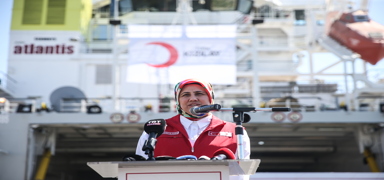 Trk Kzlay Genel Bakan Ylmaz, 'yilik Gemileri'nin Gazze'ye yolculuunu anlatt
