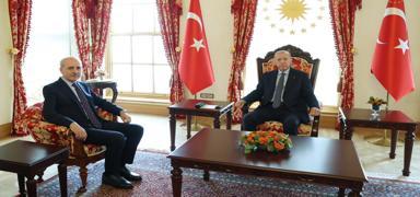Cumhurbakan Erdoan, TBMM Bakan  Kurtulmu'u kabul etti