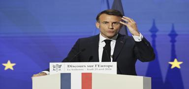 Macron'dan 'geride kaldk' itiraf: Avrupa lebilir