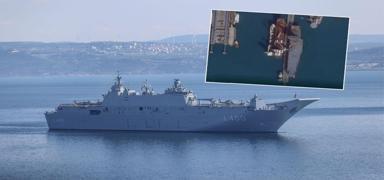 TCG Anadolu'dan ilham aldlar! Konteyner gemisini 'SHA gemisi'ne dntrdler
