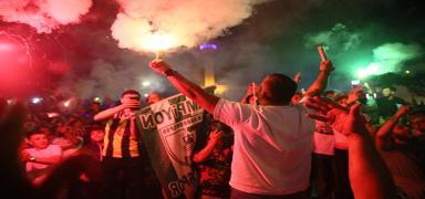 Bodrum FK taraftarlar Sper Lig'i kutluyor