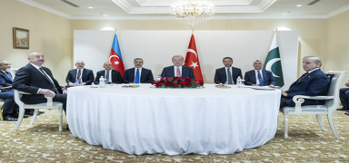 Trkiye, Pakistan ve Azerbaycan liderleri bir araya geldi