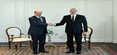 KKTC Cumhurbakan Tatar, ua'da Aliyev'le grt