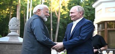Modi'ye gre Rusya 'her koulda yardma koan bir dost'