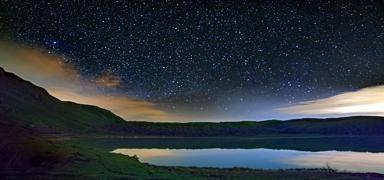 Nemrut'un byl gzellii gece grntlendi