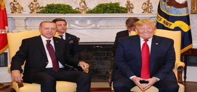 Cumhurbakan Erdoan, Trump ile grt: Sergilenen duru takdire ayan