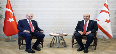 Cumhurbakan Erdoan, KKTC Cumhurbakan Tatar ile grt