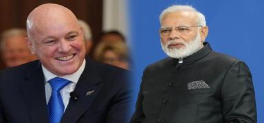 Hindistan Babakan Modi, Yeni Zelandal mevkida ile bir araya geldi