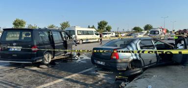 Baclar'da meydana gelen feci kazada 1'i ar 7 kii yaraland