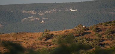 zmir Urla'da yangna mdahale sryor