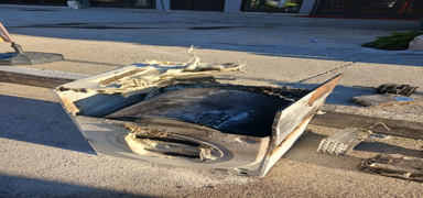 amar kurutma makinesi alev ald! Faciaya son anda engel oldu