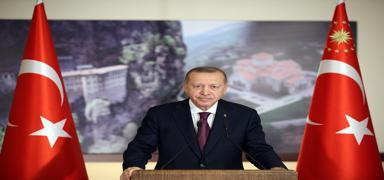 Cumhurbakan Erdoan, Azerbaycan'n Devlet Bayrak Gn'n kutlad