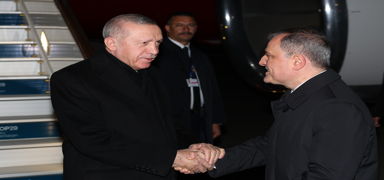 Cumhurbakan Erdoan, COP29 zirvesi iin Bak'ye geldi