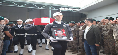 ehit polis memuru Yiit dualarla defnedildi