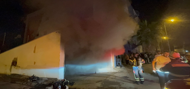 Mersin'de tekstil atlyesi yand
