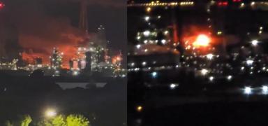 Tpra Rafinerisi'nde byk patlama