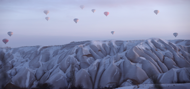 Kapadokya'da scak hava balon turlar yeniden balad