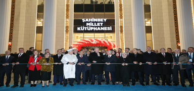 Cumhurbakan Erdoan, Gaziantep ahinbey Millet Ktphanesi'nin aln yapt