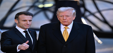 Macron, Trump' Paris'te arlad